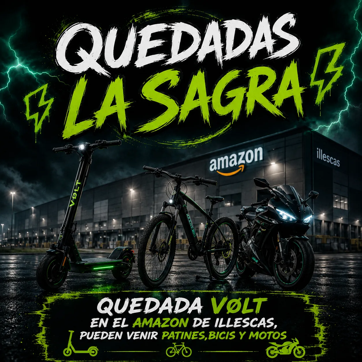 Quedada Vølt (Patines bicis y motos)