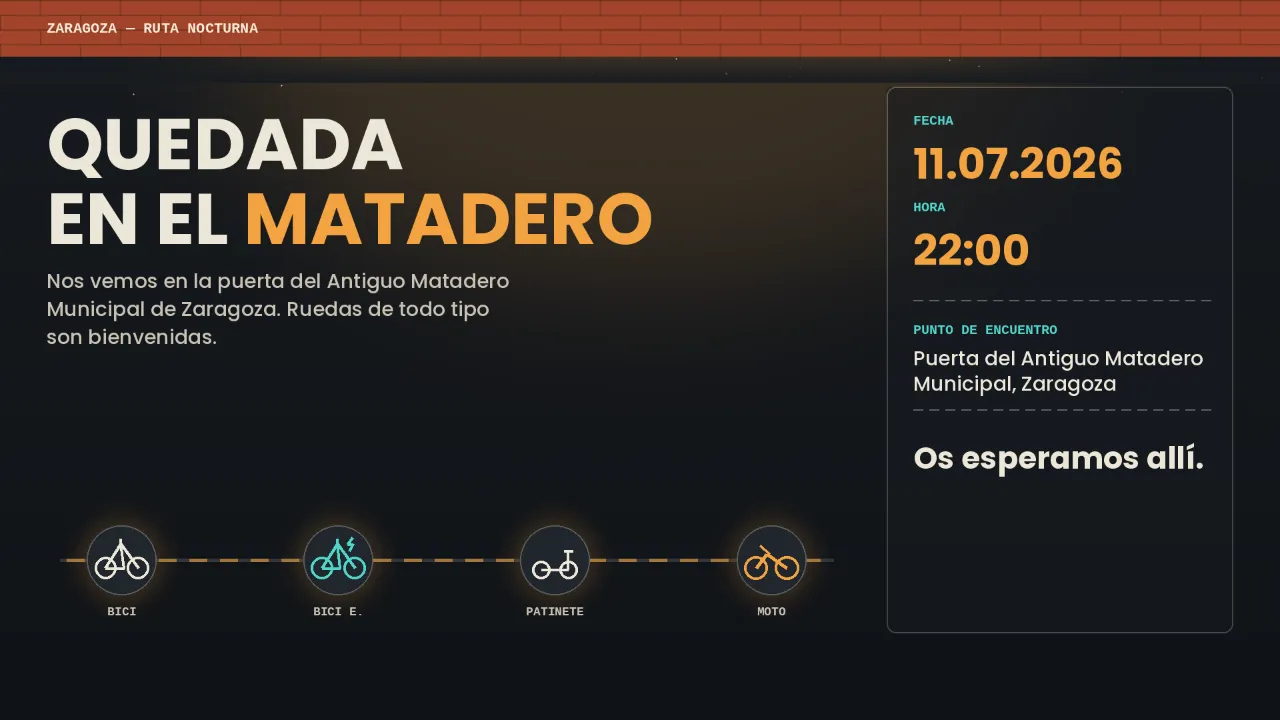 QUEDADA EN ZARAGOZA LAS FUENTES